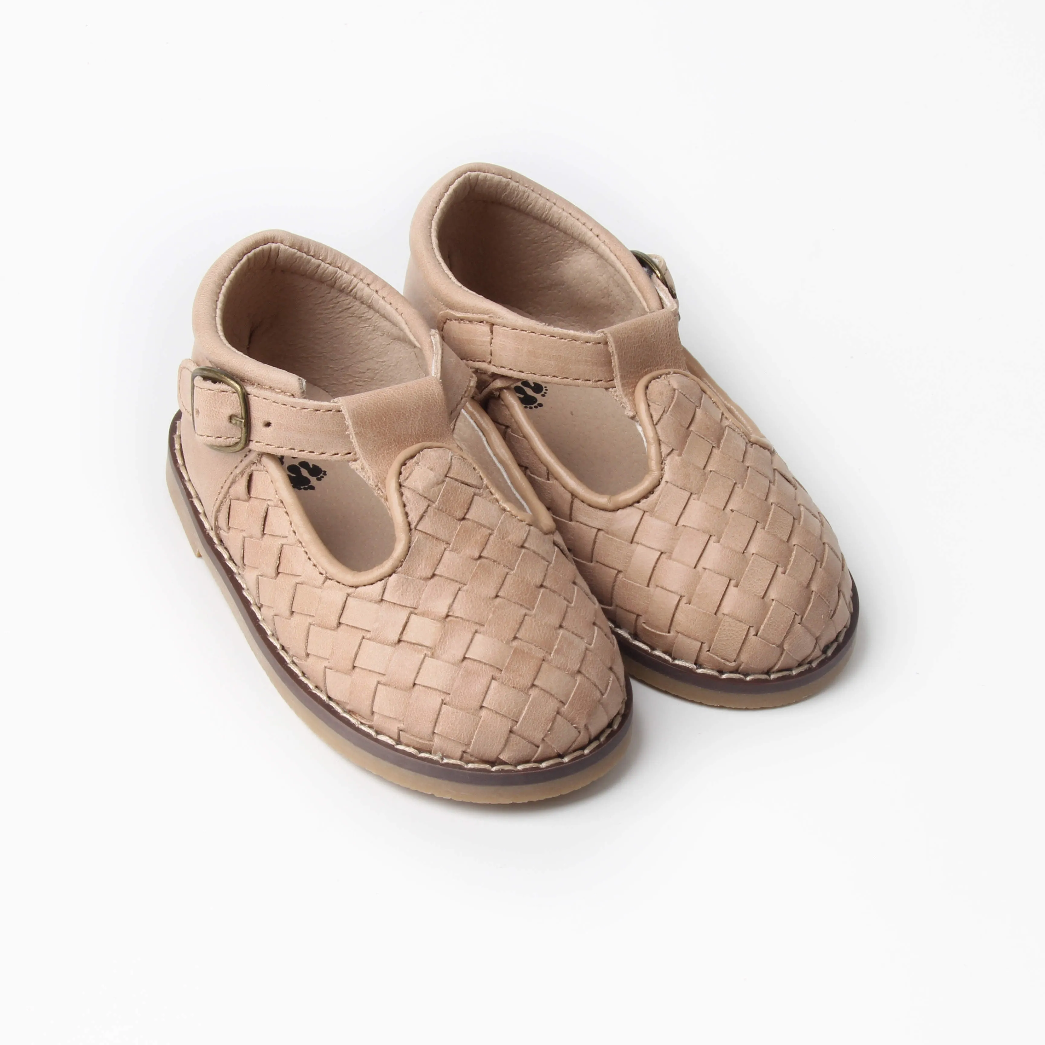 Riley T-Straps -  Vanilla Woven