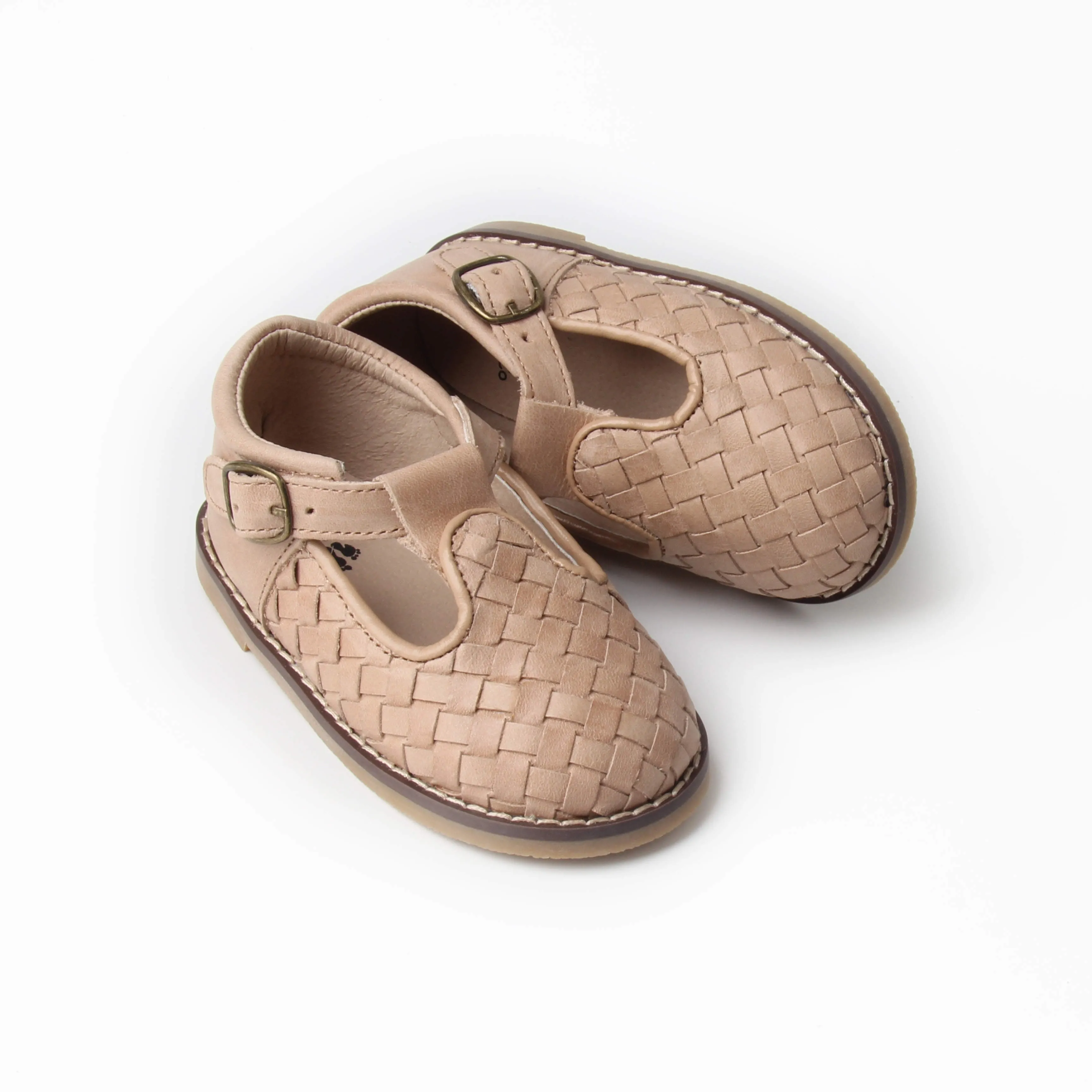 Riley T-Straps -  Vanilla Woven