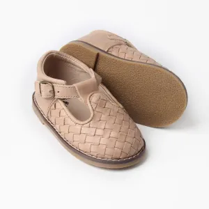 Riley T-Straps -  Vanilla Woven