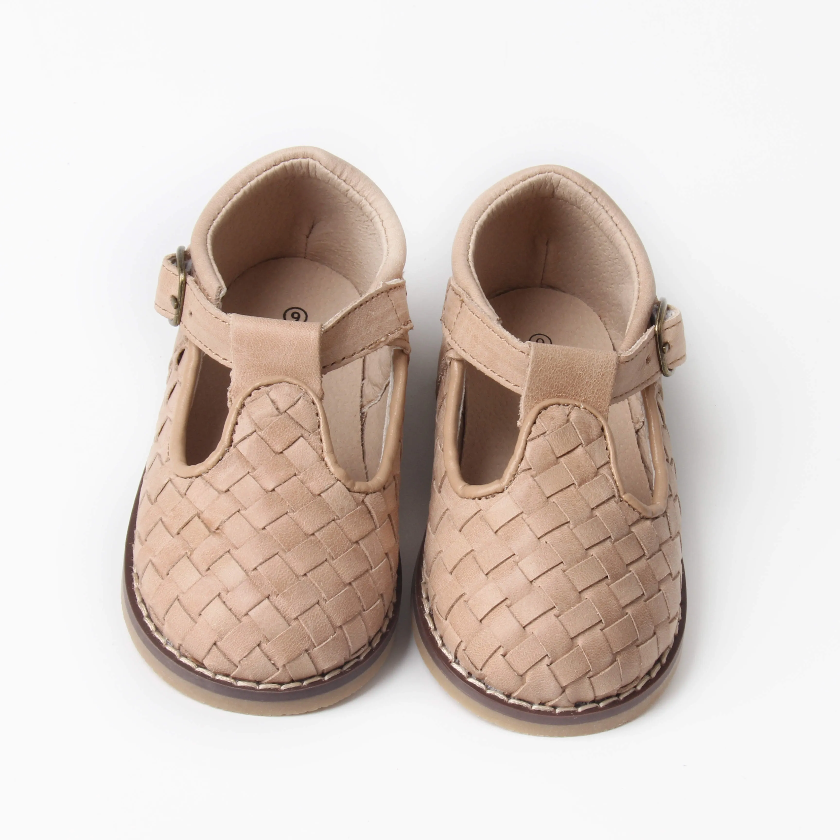 Riley T-Straps -  Vanilla Woven