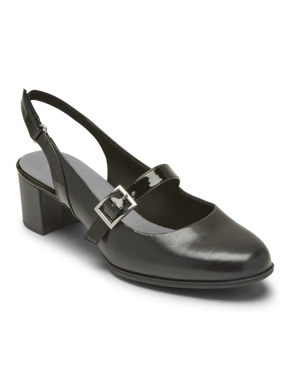 Rockport Aravon Womens Career Dress Mary Jane Black Metallic CH8975