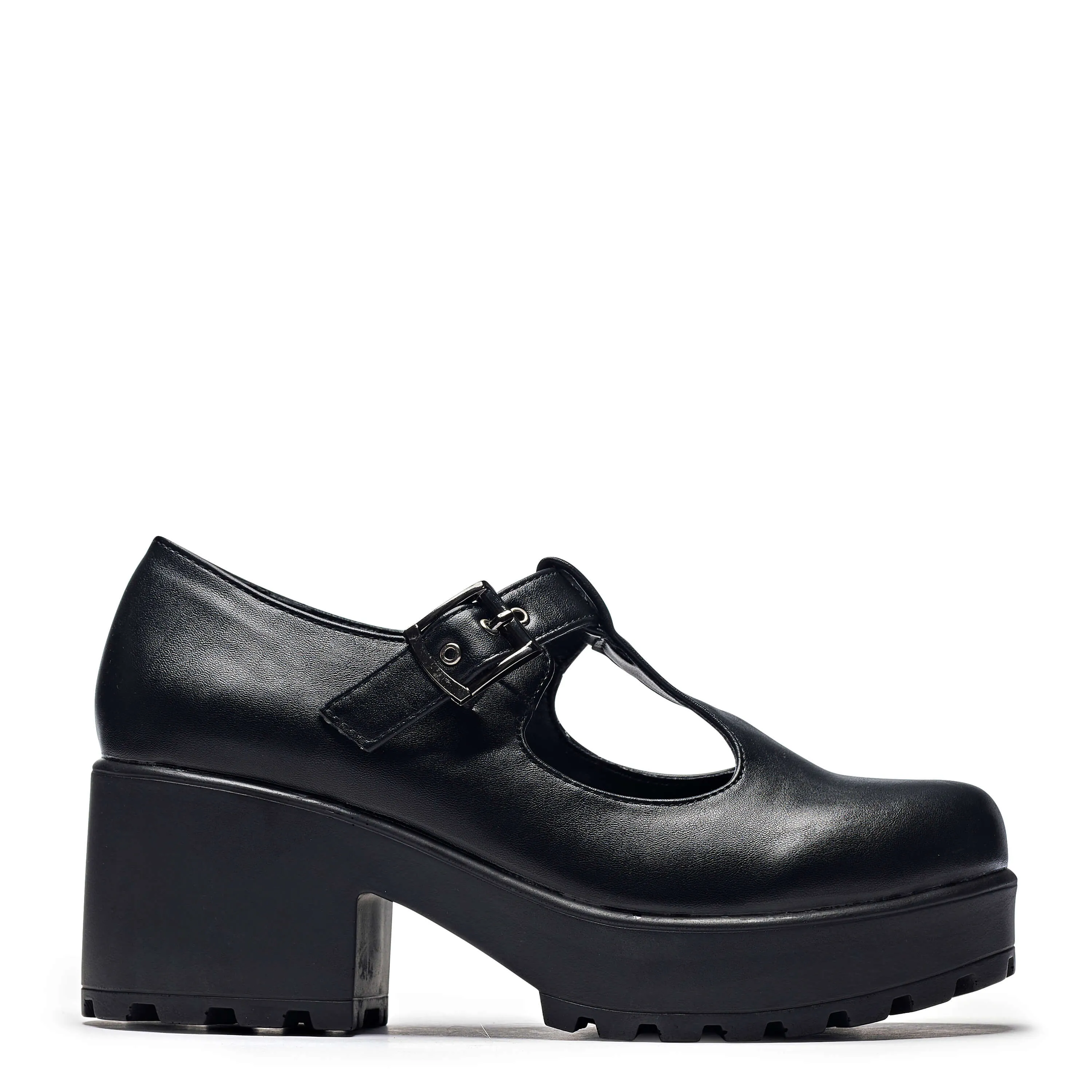 SAI Black Mary Jane Shoes 'Faux Leather Edition'