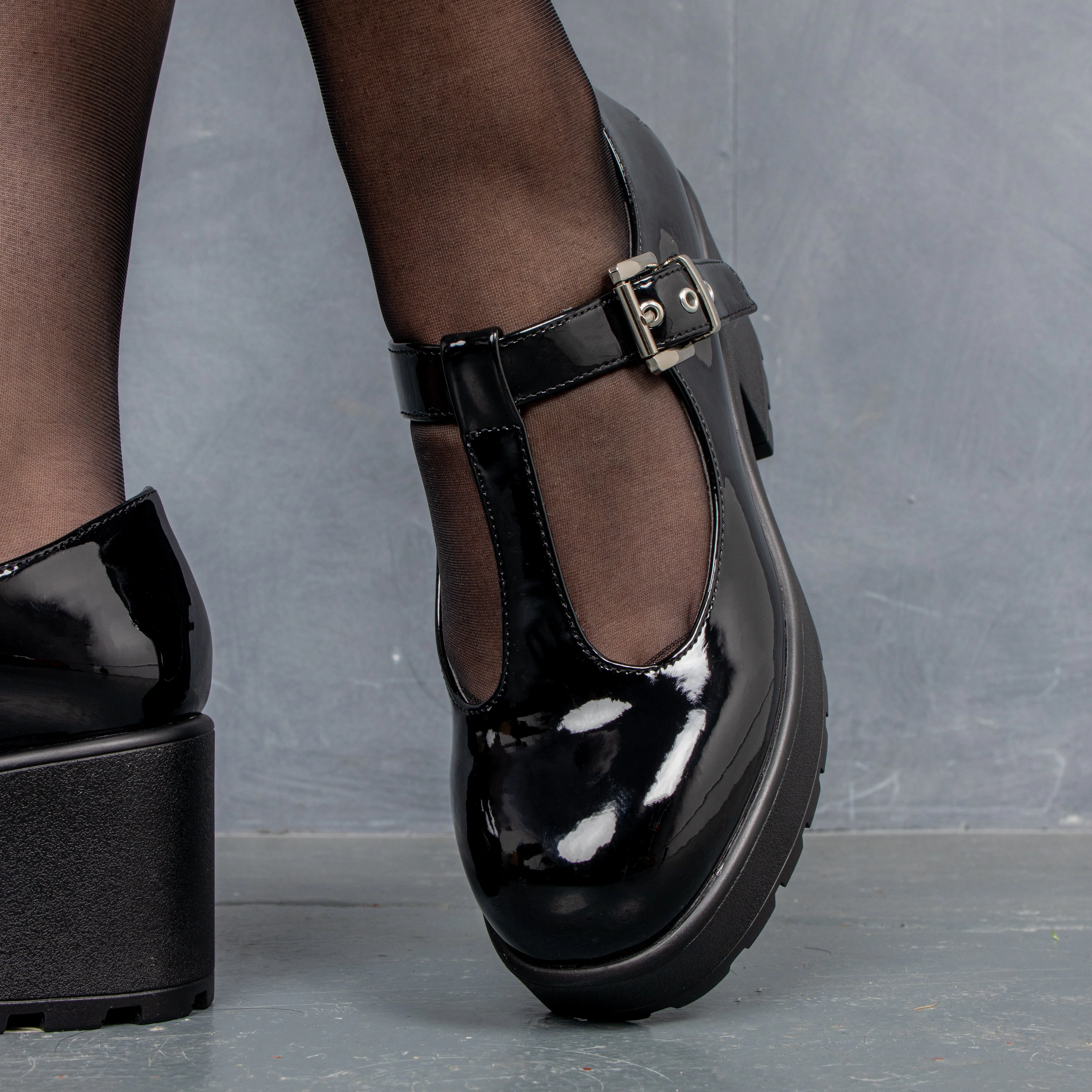 SAI Black Mary Jane Shoes 'Patent Edition'