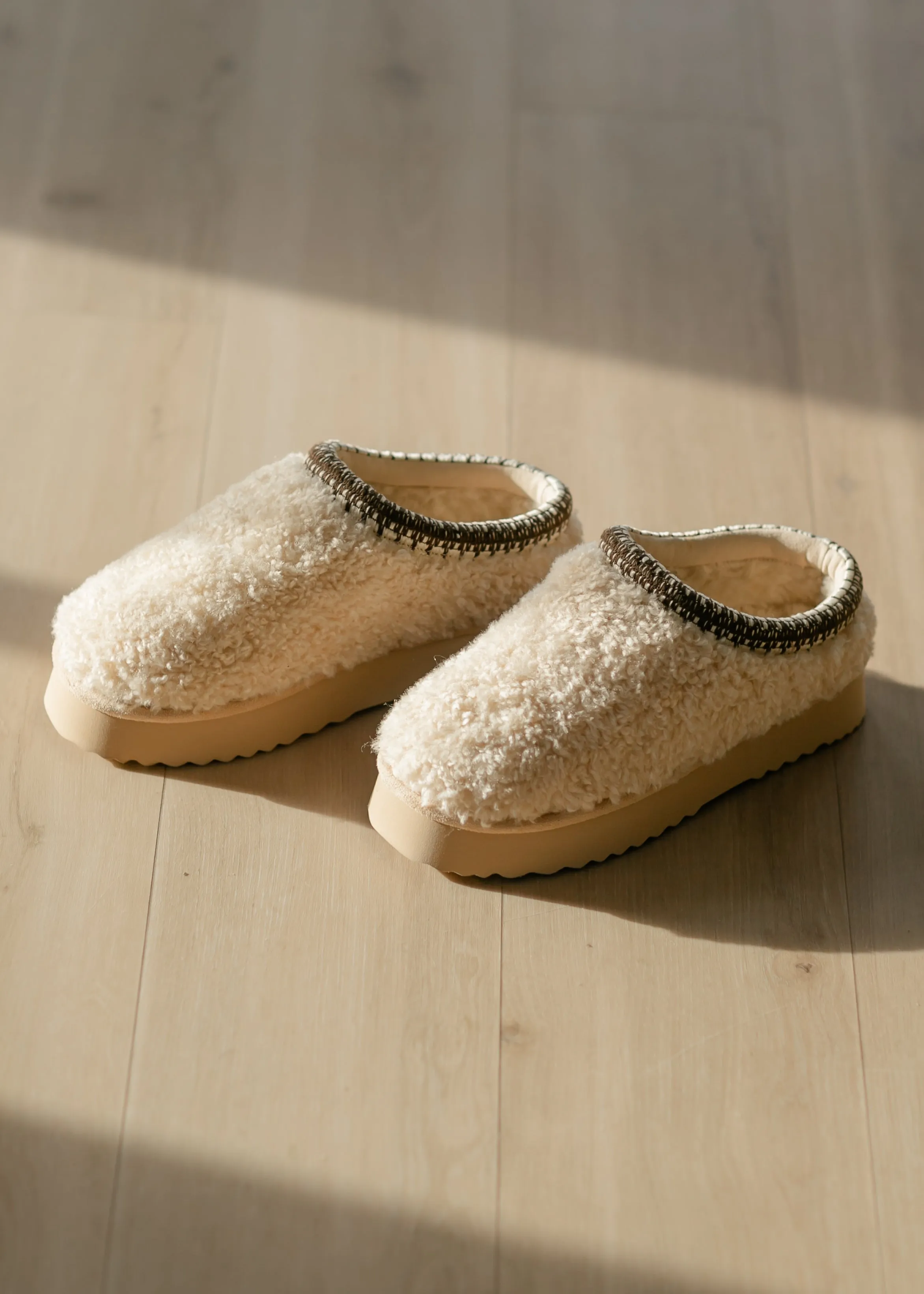 Steve Madden® Selena Faux Shearling Platform Slippers