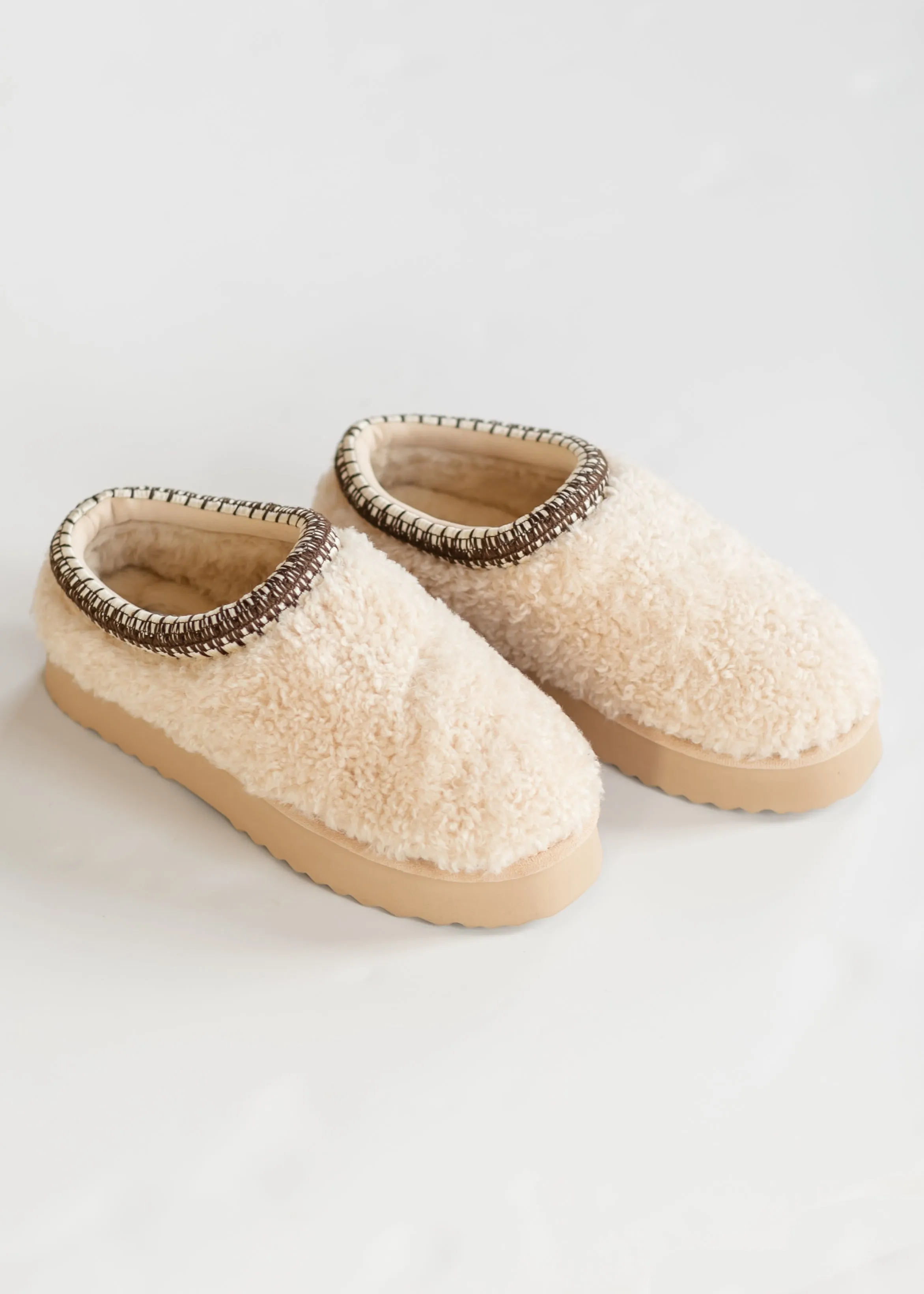 Steve Madden® Selena Faux Shearling Platform Slippers