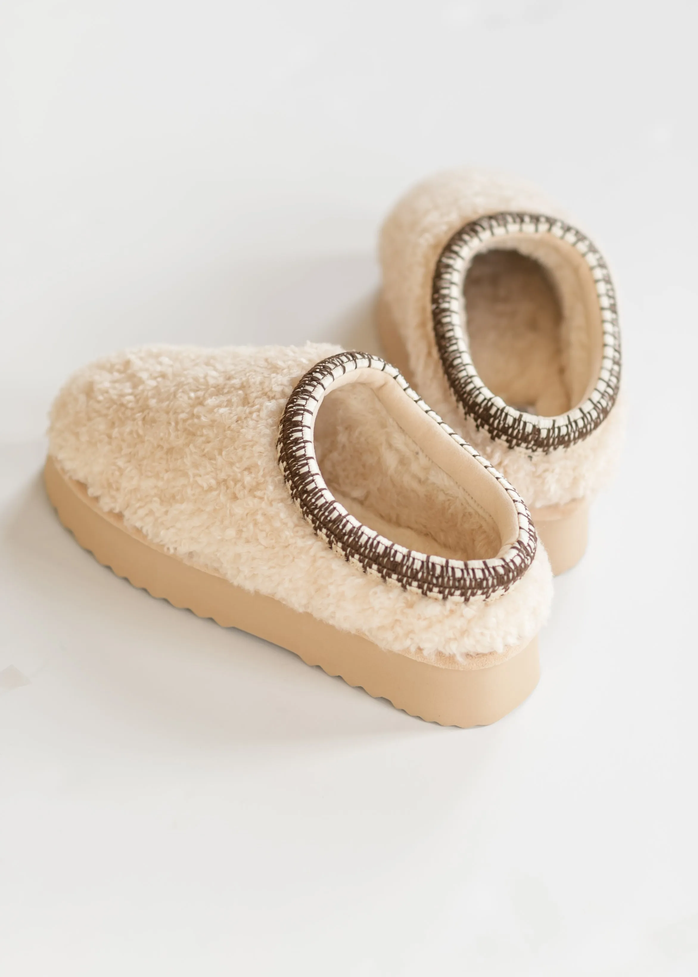 Steve Madden® Selena Faux Shearling Platform Slippers