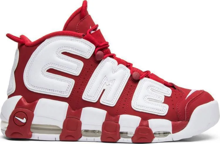 Supreme x Air More Uptempo 'Red' Snkeaker Shoes Basketball Men !!! CYBER MONDAY SALE !!!