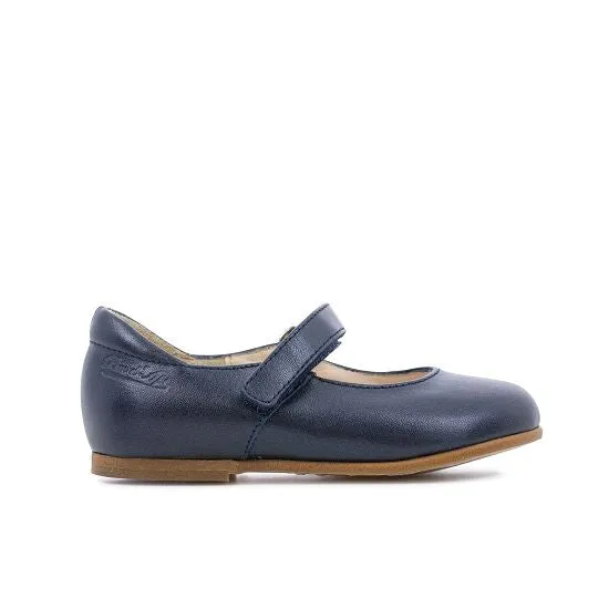 Tetel Classic Leather Mary Janes - Navy