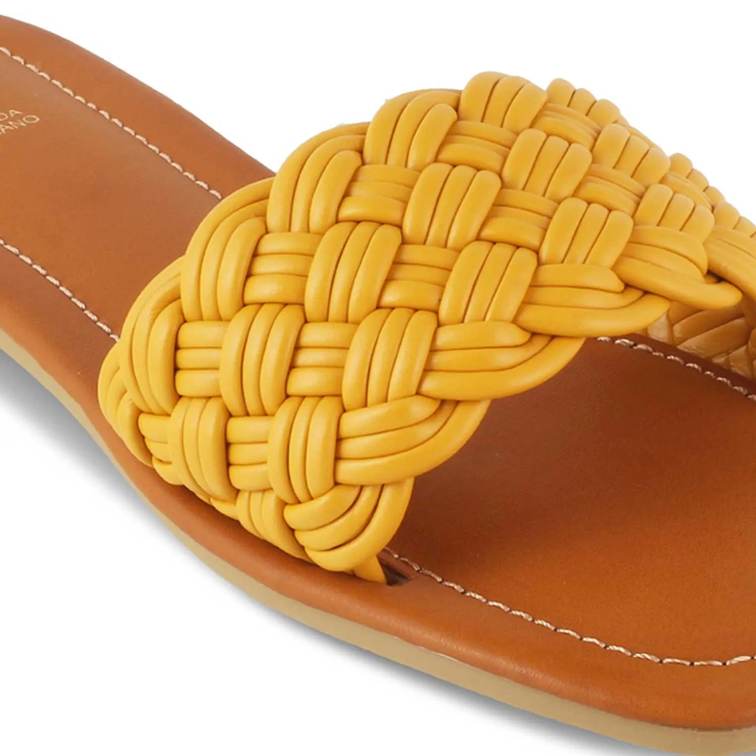 The Royza Yellow Women's Casual Flats Tresmode