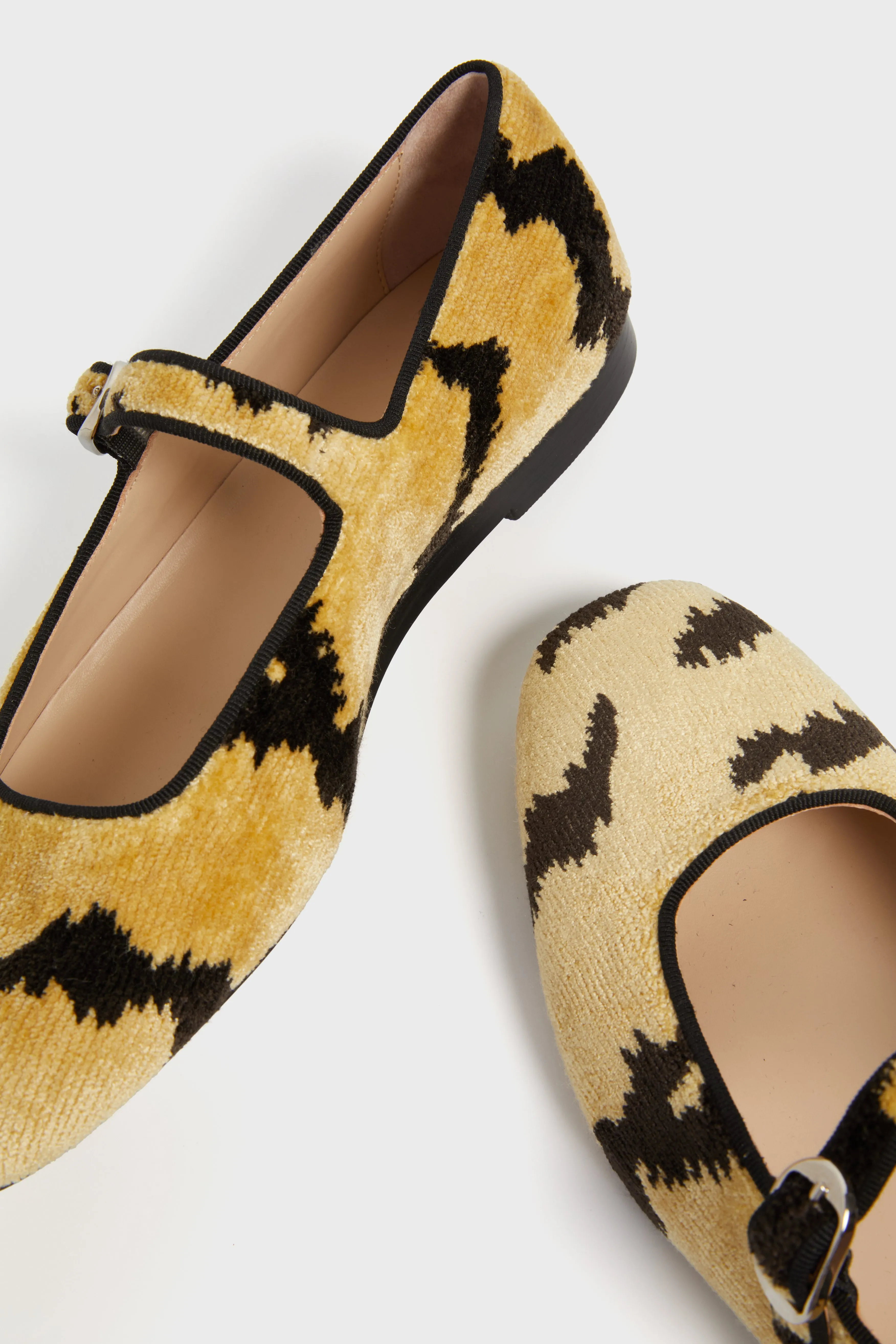 Tiger Classic Velvet Mary Janes