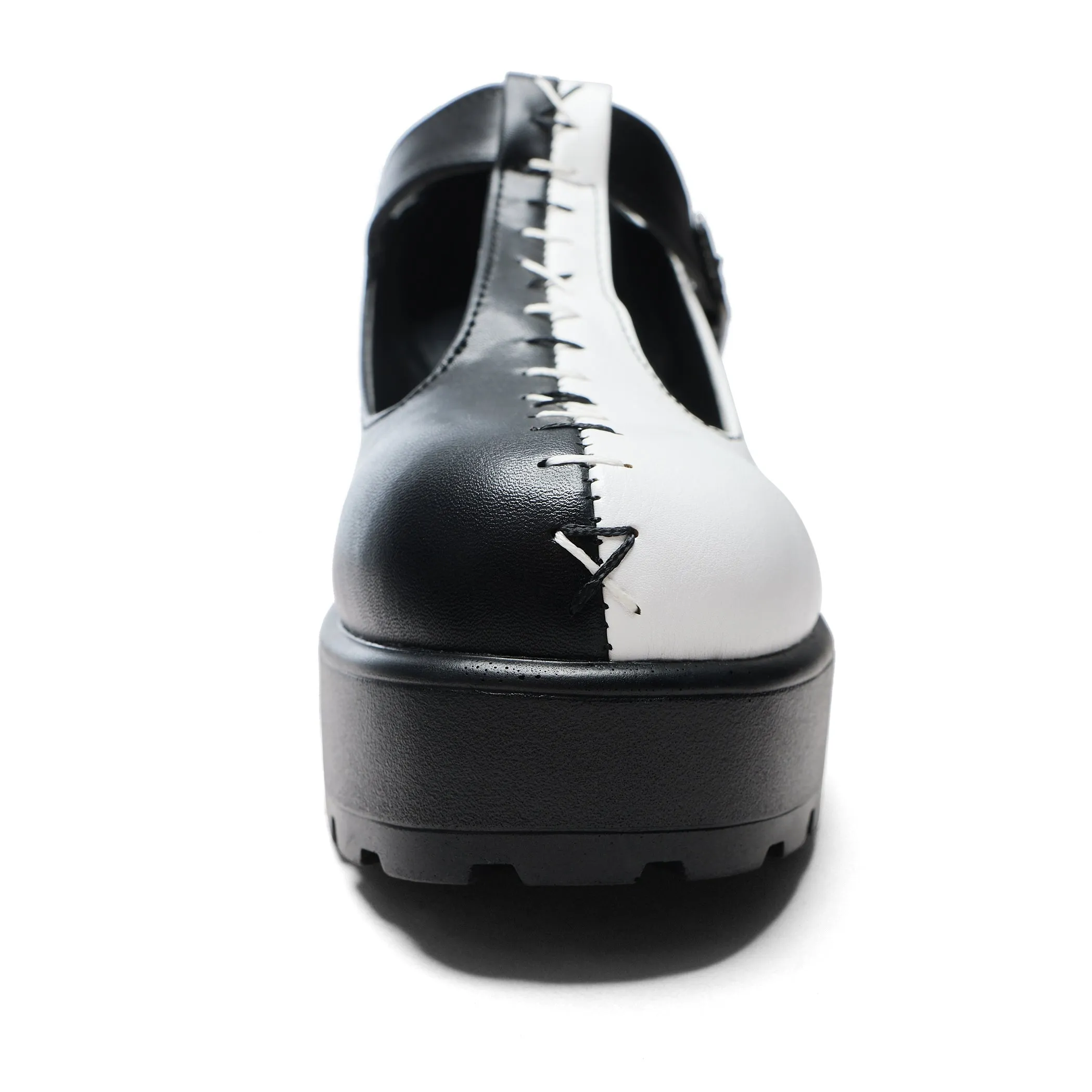 Tira Mary Janes ' Dead or Alive Edition'-White-Black-Size 6-Clearance