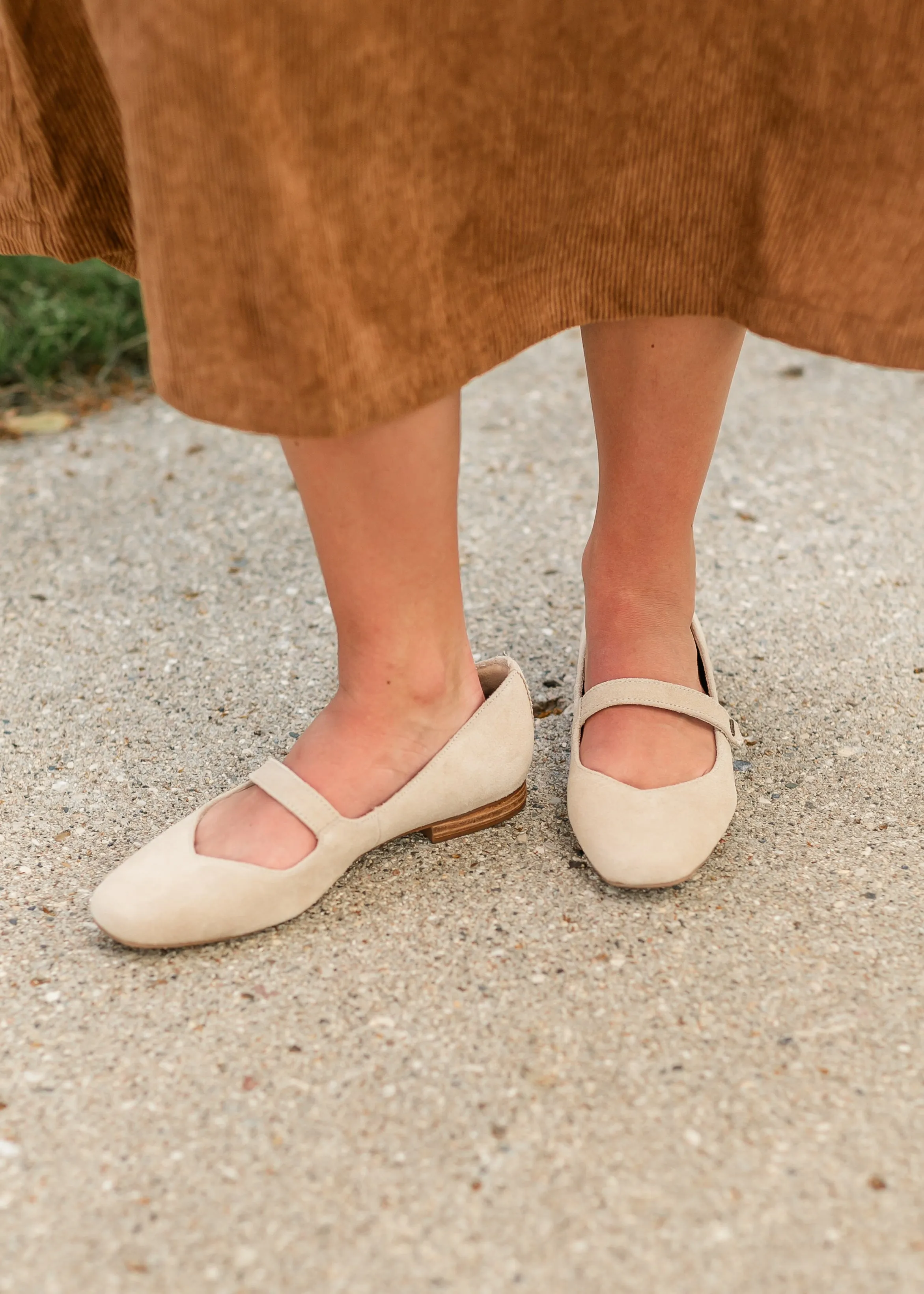 TOMS® Bianca Oat Suede Flats - FINAL SALE