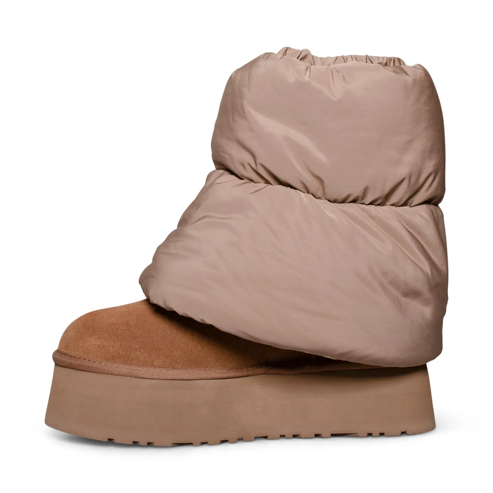 UGG Classic Mini Dipper Puffer Platform Amphora Chestnut Boots - Women's