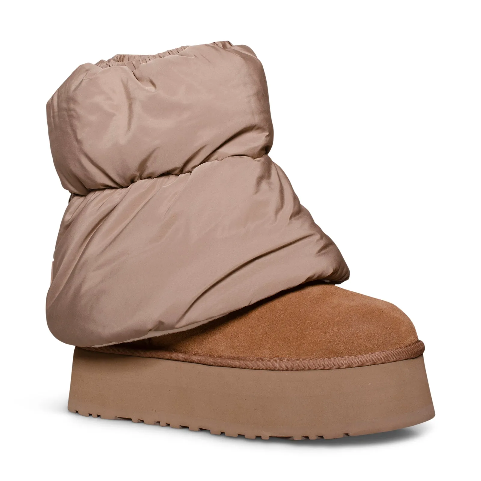 UGG Classic Mini Dipper Puffer Platform Amphora Chestnut Boots - Women's