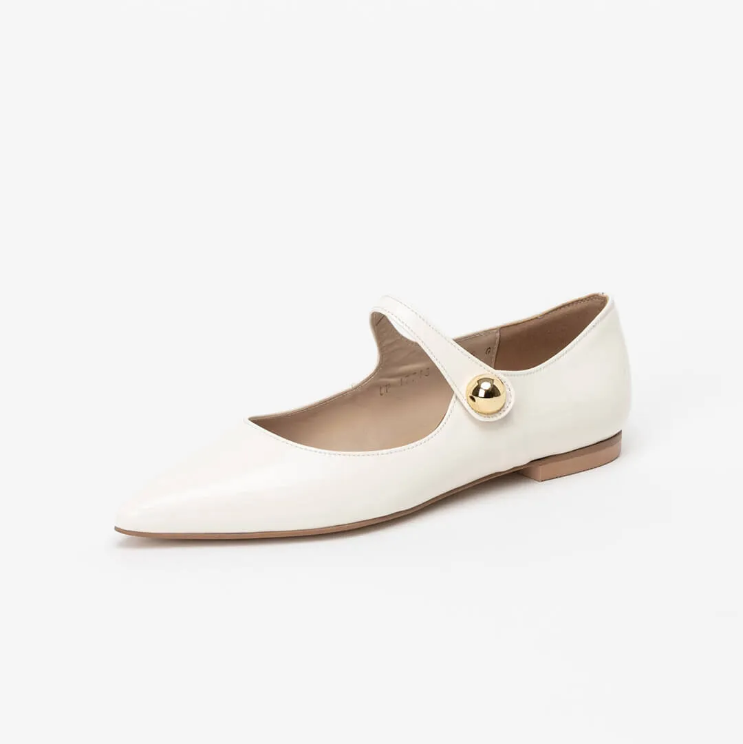 *UK size 1 - ABBIE - ivory, 1cm heels