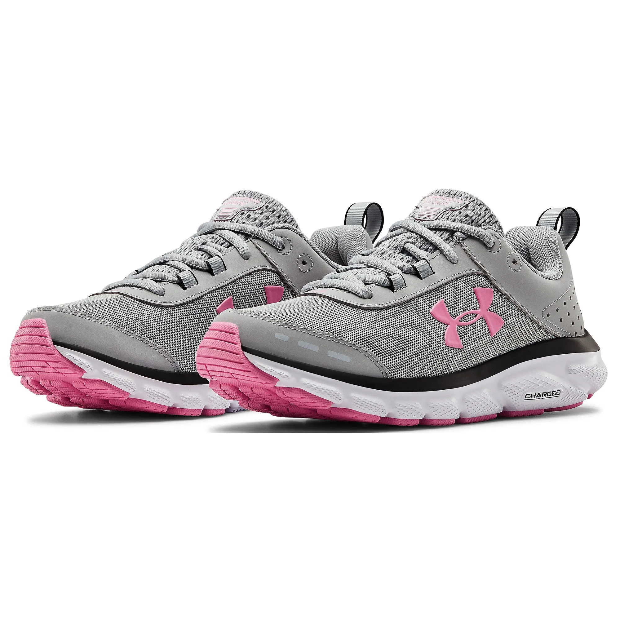 Under Armour Charged Assert 8 Gray Womens Running Shoes