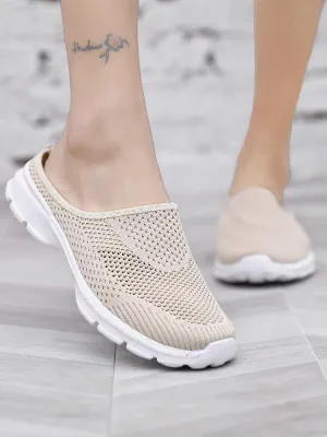 Unisex Summer Casual Slip On Half Shoes Summer Casual Mesh Comfortable Shoes