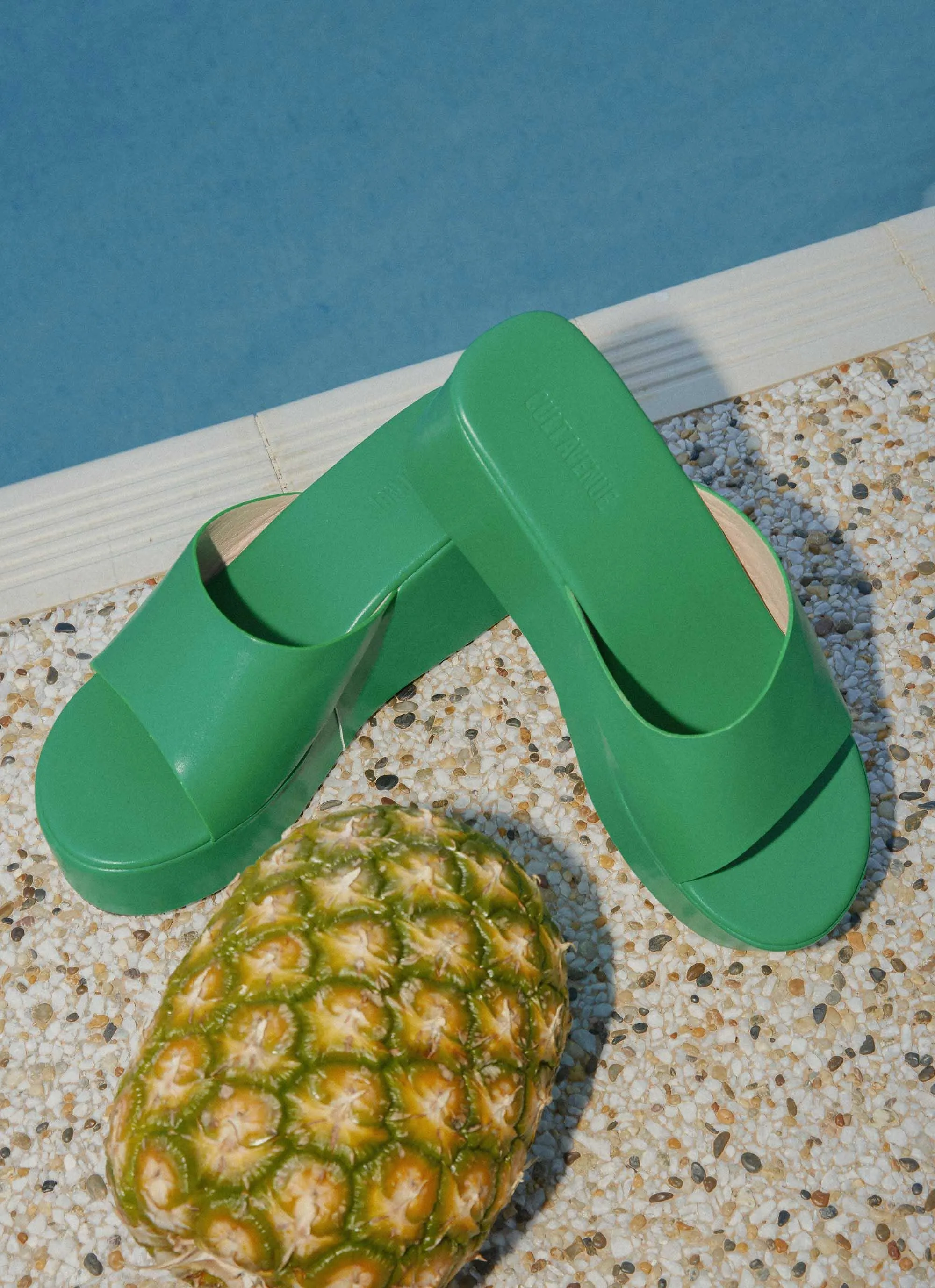 Villa Playa Mule Heel - Jade Green