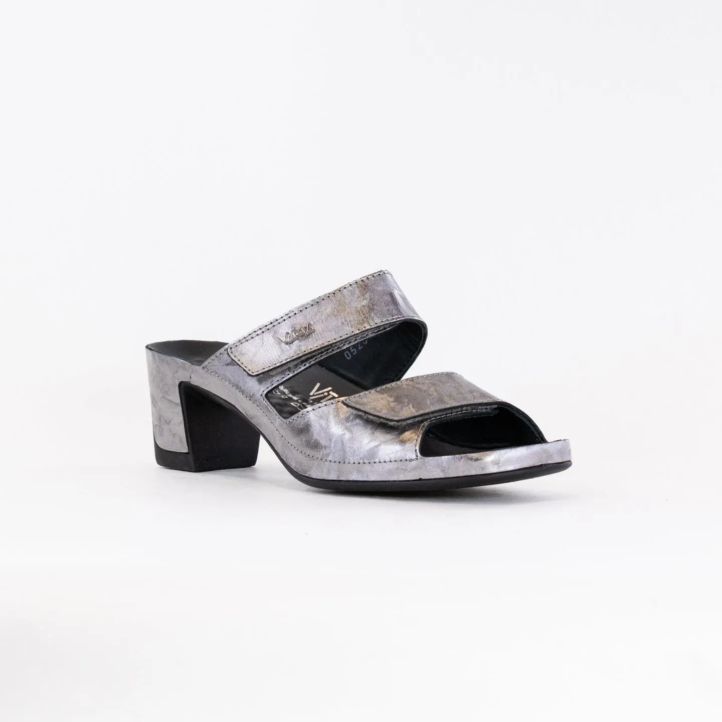 Vital Joy Mule Sandal (Women's) - Platinum Metallic Leather