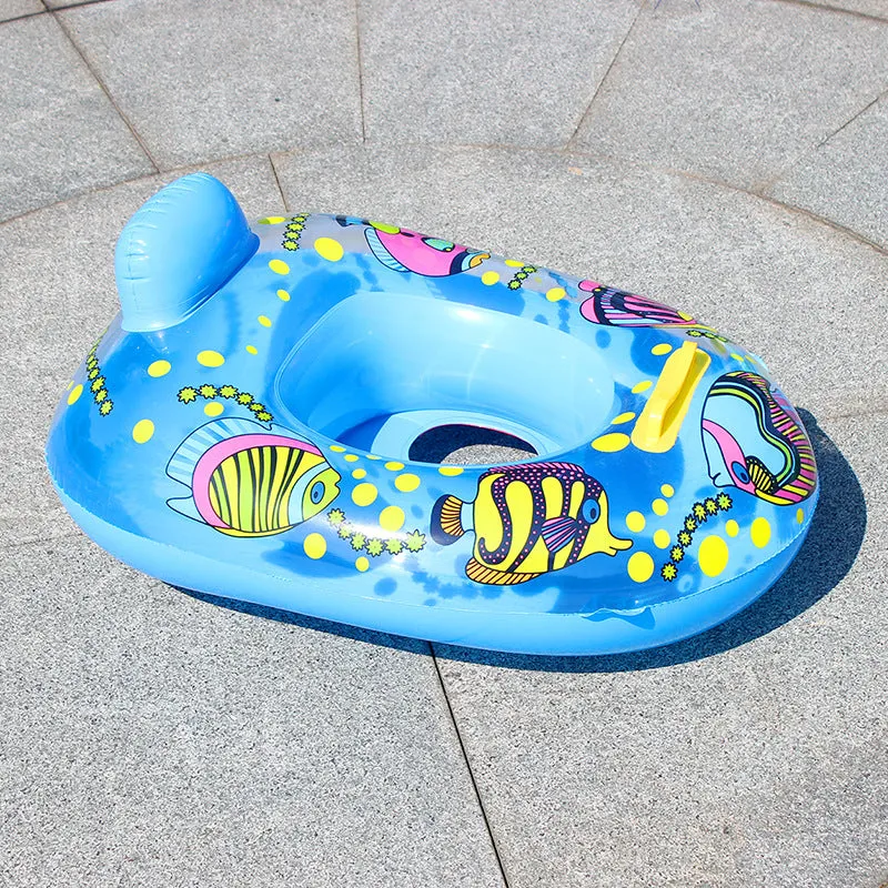 Water Inflatable Baby Day Cruiser Water Seat Boat Babies' Swimming Ring Children's Seat Ring Inflatable Swimming Pool | Brodtica.com