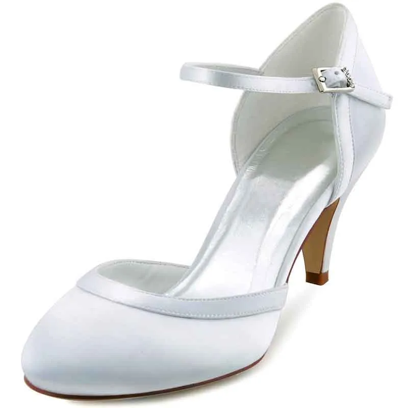 Wedding Shoes for Bride Middle Heel Wedding Shoes Mary Jane Shoes