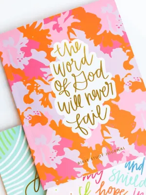 Will Never Fail Bible Study Journal