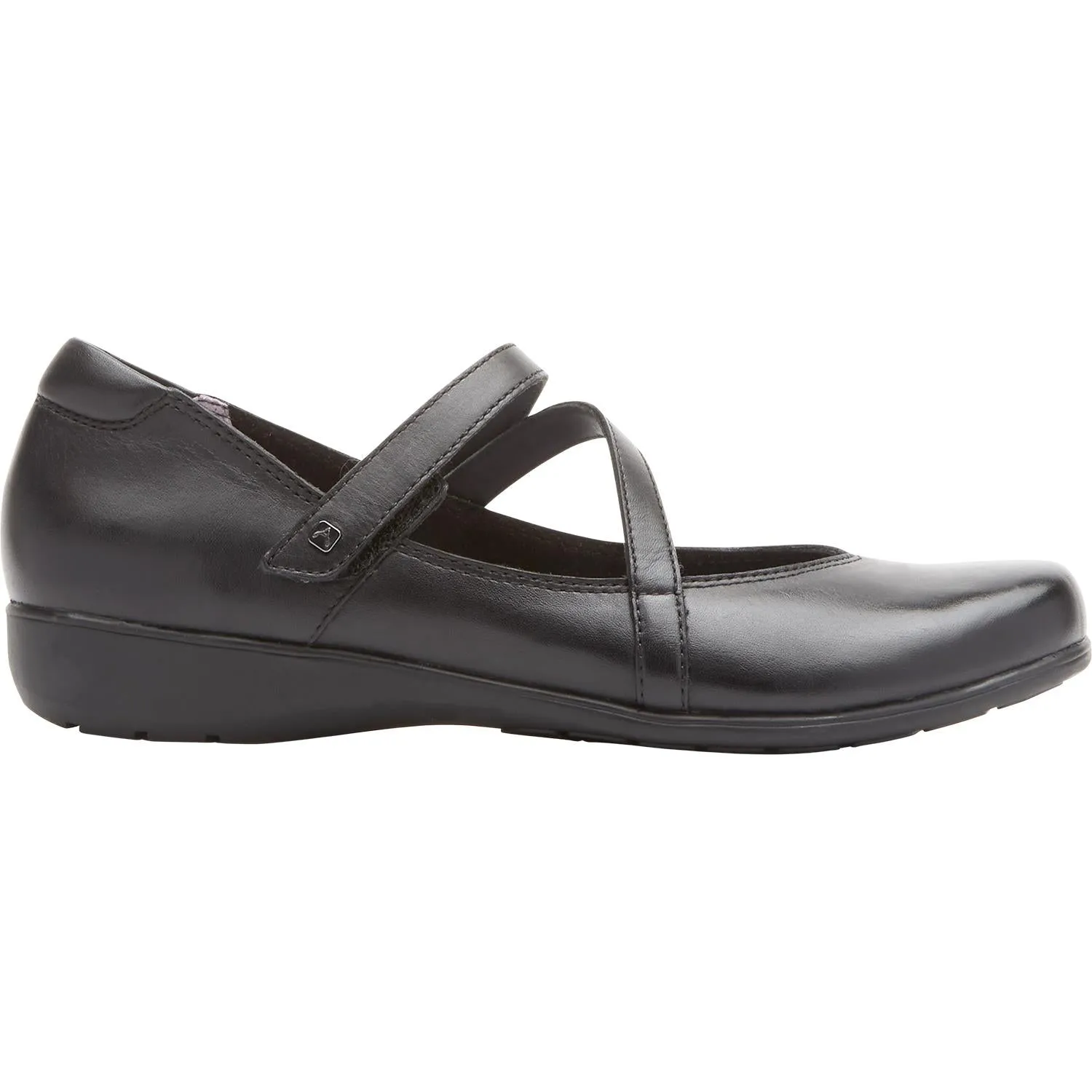 Women's Aravon Abbey Z-Strap Black Leather