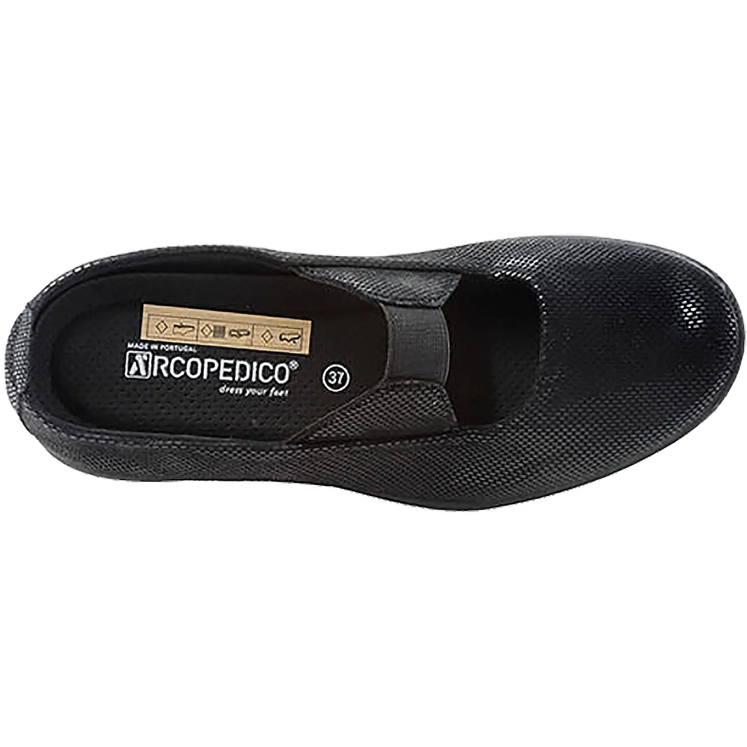 Women's Arcopedico Seina Black Kaleidos Synthetic