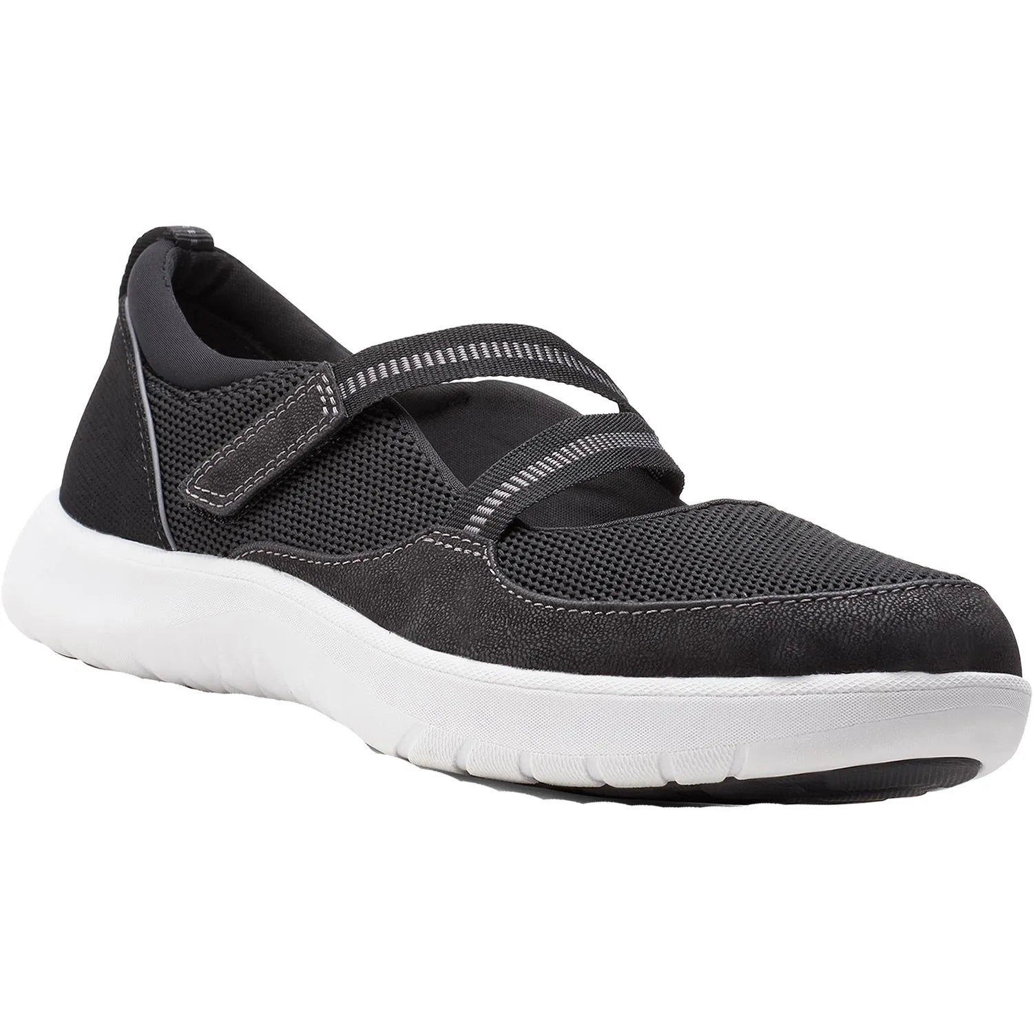 Women's Clarks Cloudsteppers Adella Lily Black Fabric