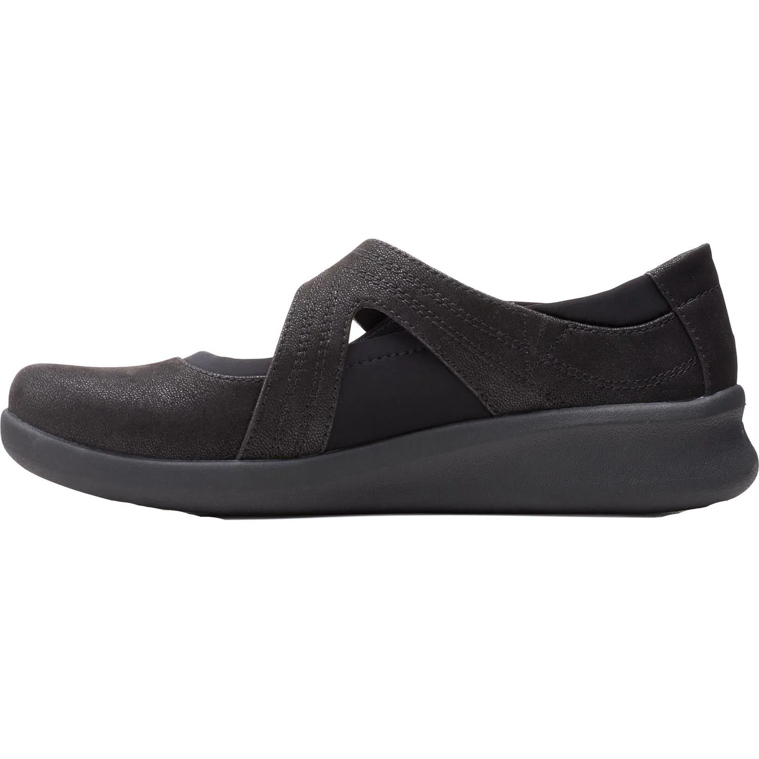 Women's Clarks Cloudsteppers Sillian 2.0 Joy Black Synthetic