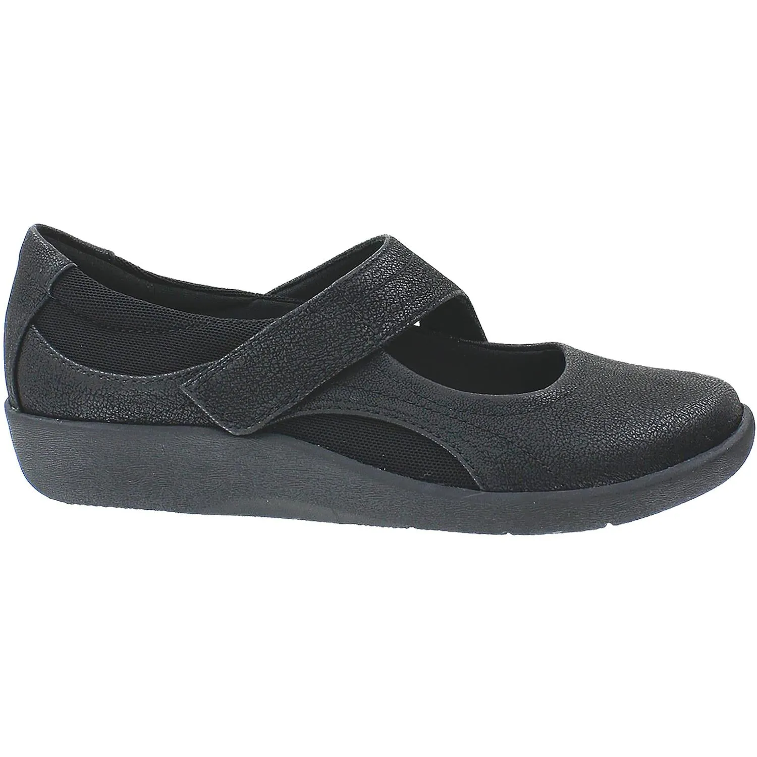 Women's Clarks Cloudsteppers Sillian Bella Black Synthetic Nubuck