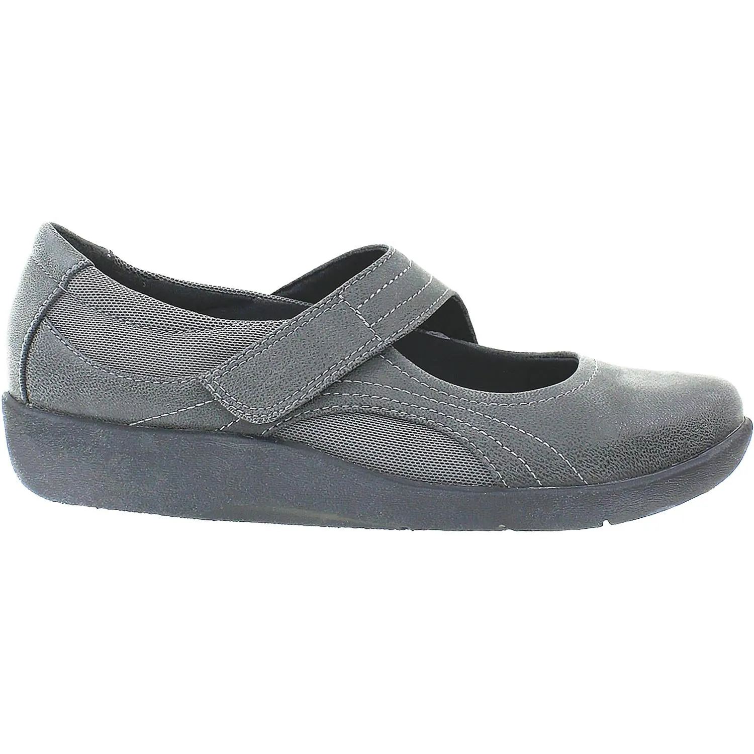 Women's Clarks Cloudsteppers Sillian Bella Grey Synthetic Nubuck