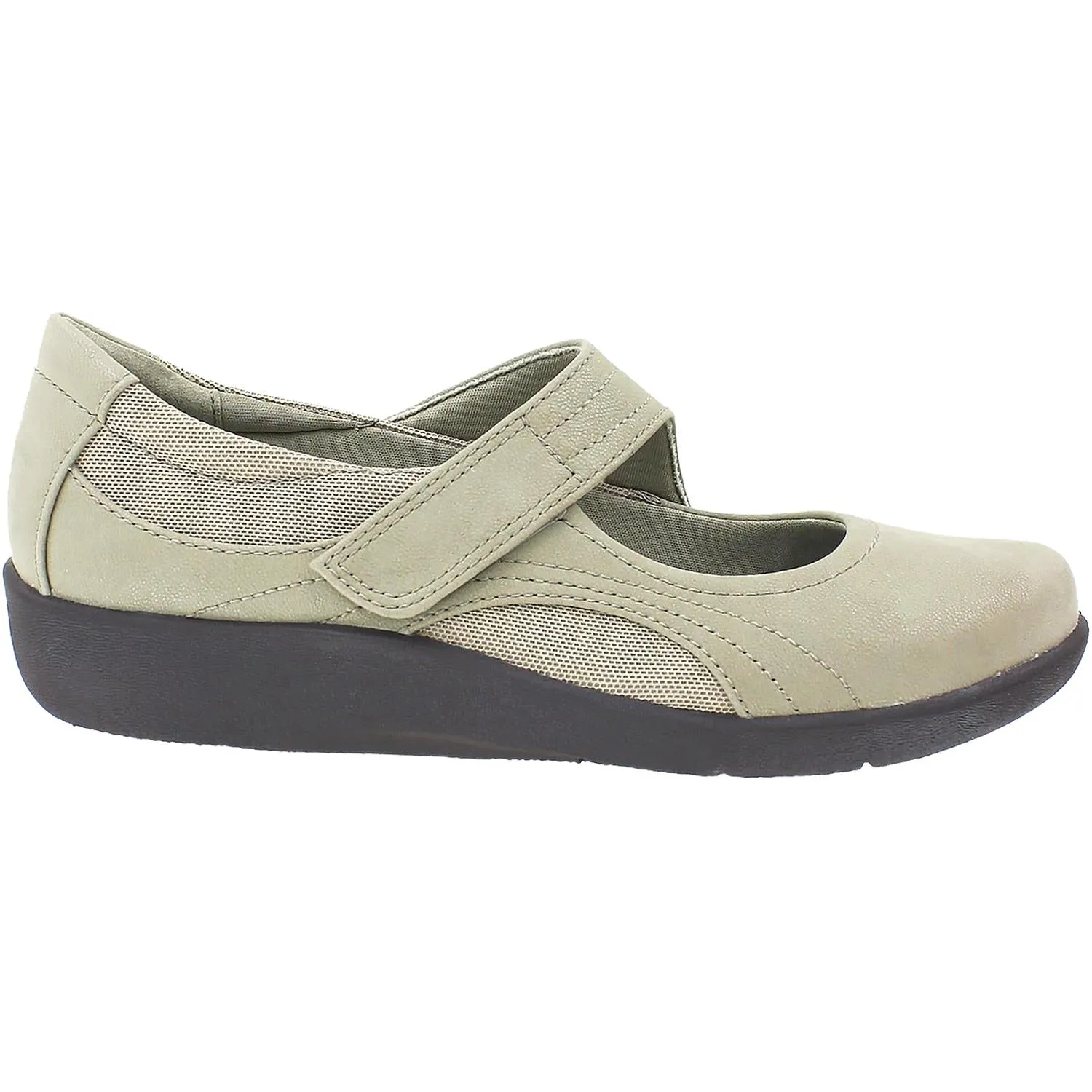 Women's Clarks Cloudsteppers Sillian Bella Sand Synthetic Nubuck