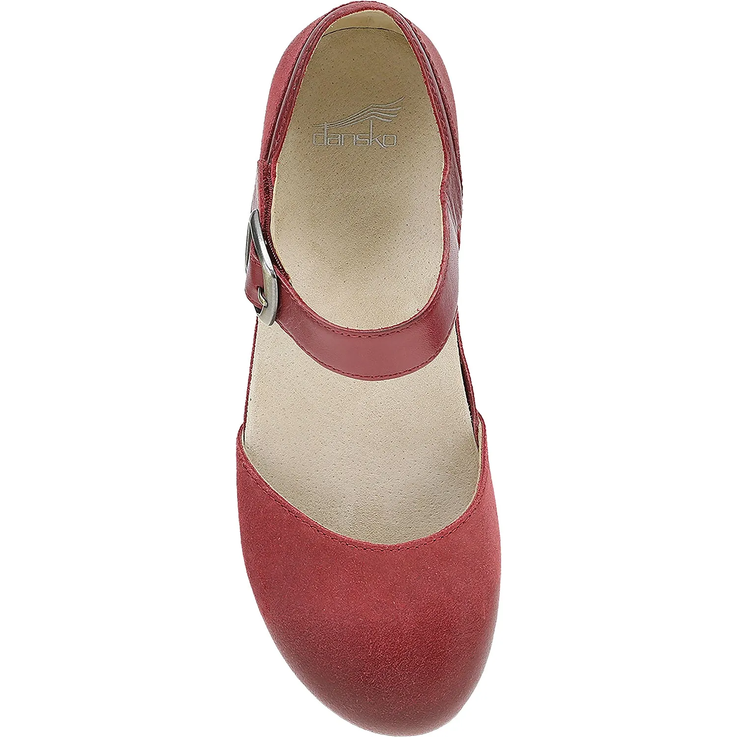 Women's Dansko Mae Red Burnished Suede