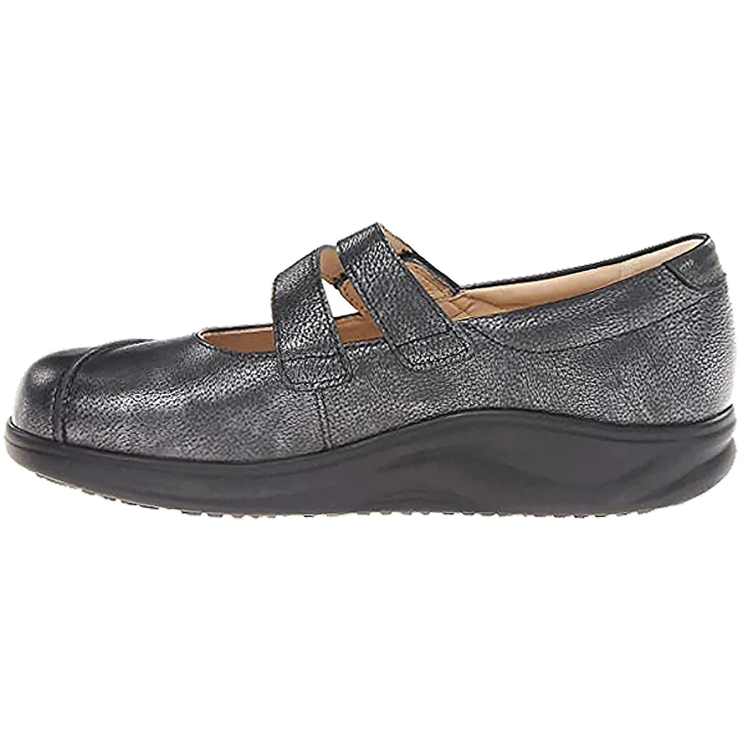 Women's Finn Comfort Sacramento Nero Silver Leather