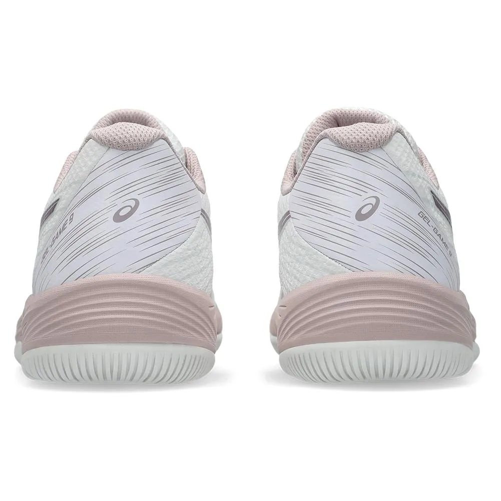 Womens Gel-Game 9 Tennis Shoes White and Dusty Mauve