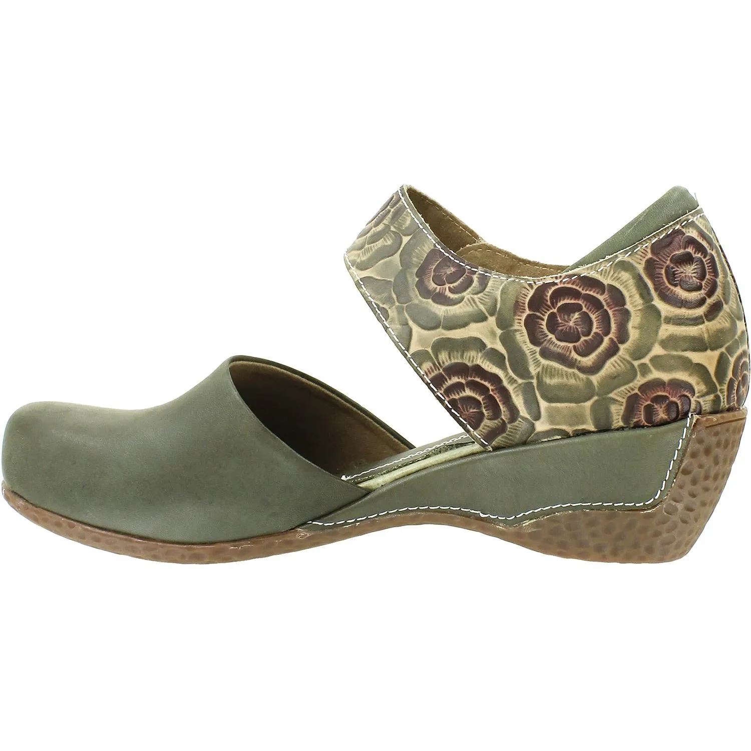 Women's L'Artiste by Spring Step Gloss-Pansy Olive Leather