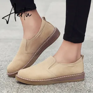 Women's Sneakers Slip on Flat Shoes for Women Fashion Female British Style Casual Loafers Vulcanized Shoes Zapatos Mujer