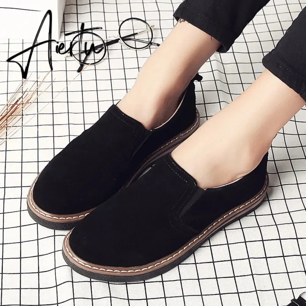 Women's Sneakers Slip on Flat Shoes for Women Fashion Female British Style Casual Loafers Vulcanized Shoes Zapatos Mujer