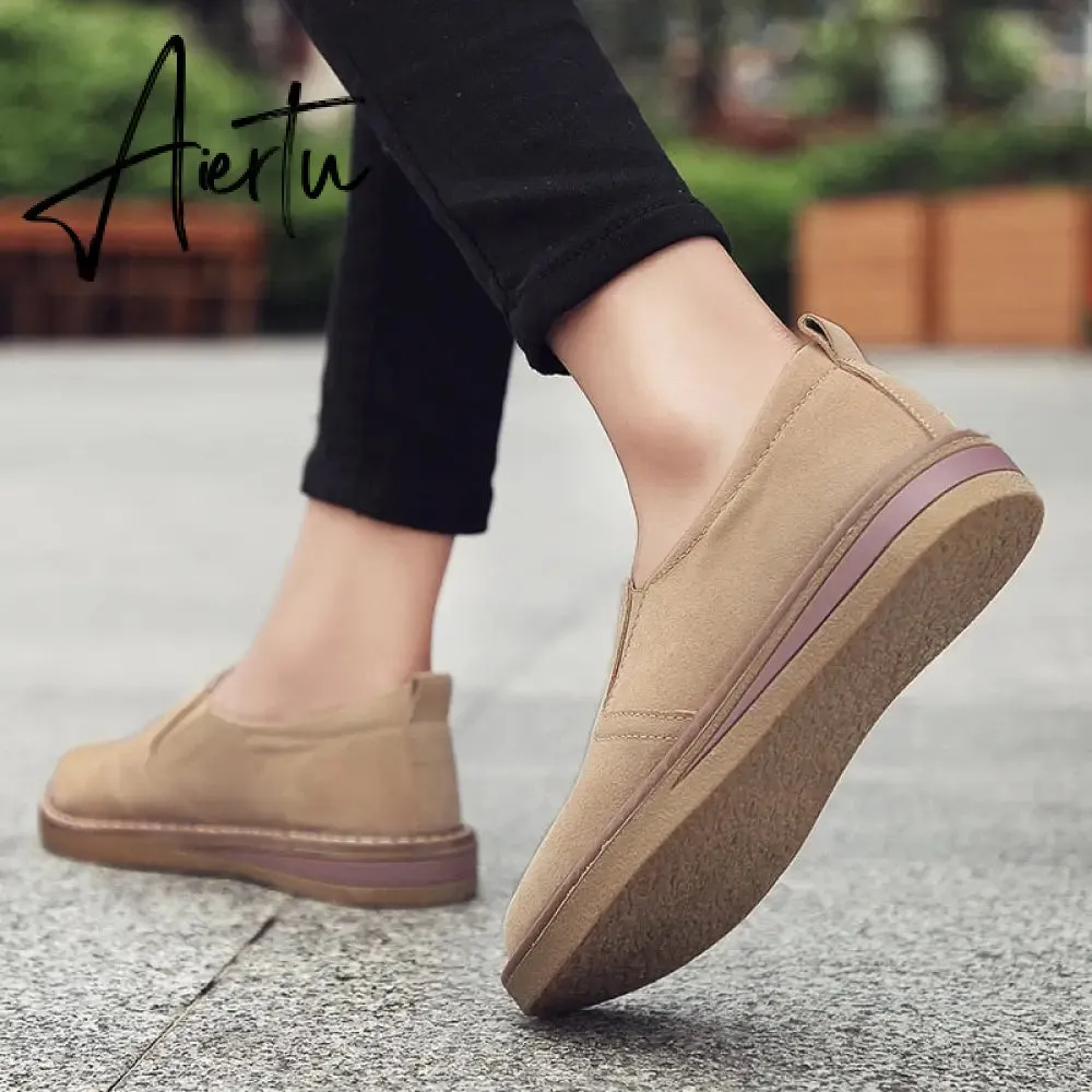 Women's Sneakers Slip on Flat Shoes for Women Fashion Female British Style Casual Loafers Vulcanized Shoes Zapatos Mujer