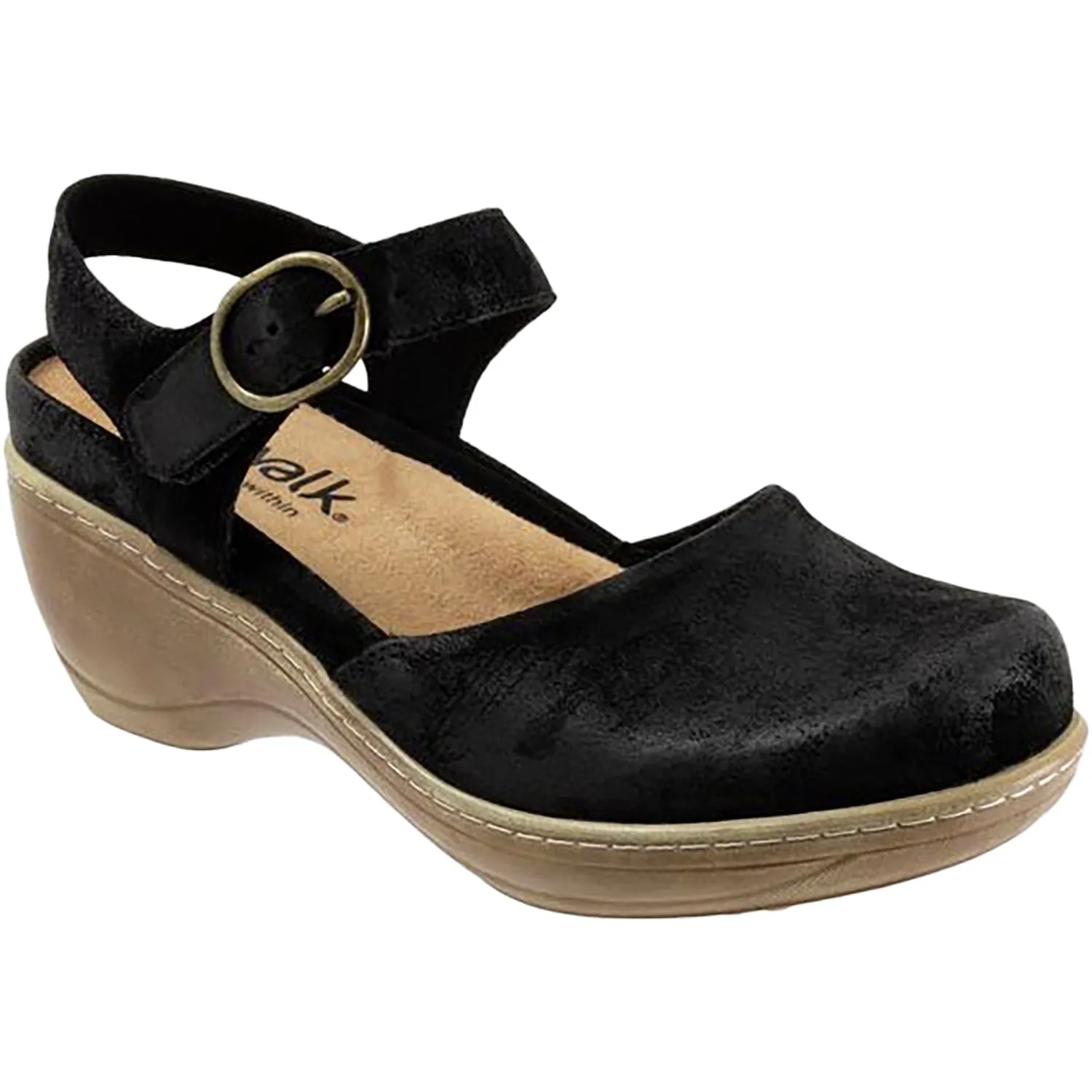 Women's Soft Walk Mabelle Black Suede