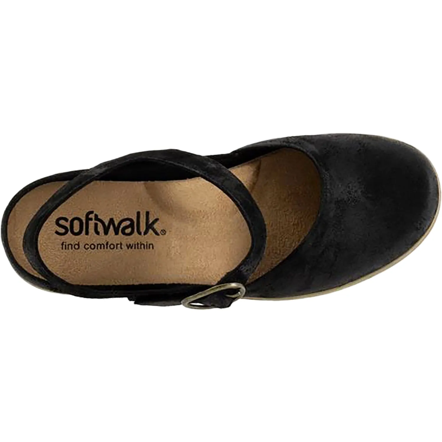 Women's Soft Walk Mabelle Black Suede