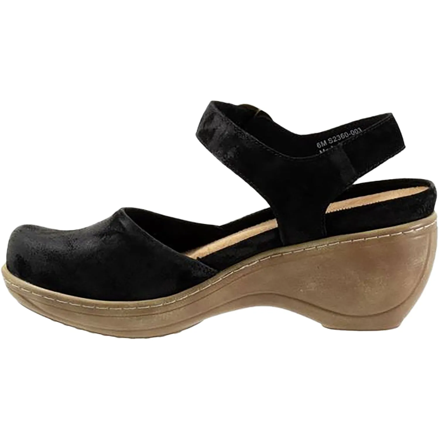 Women's Soft Walk Mabelle Black Suede