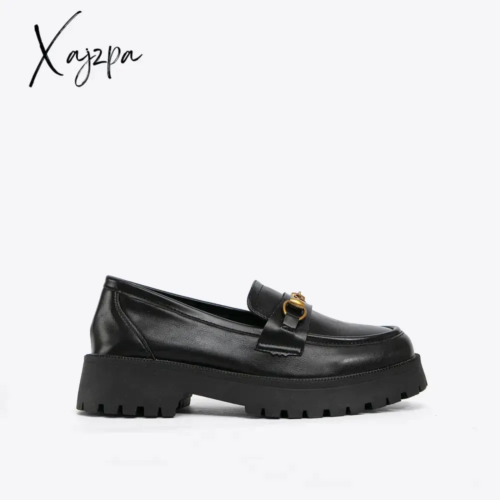 Xajzpa - Vintage Classic Commute Platform &amp; Wedge Mary Janes