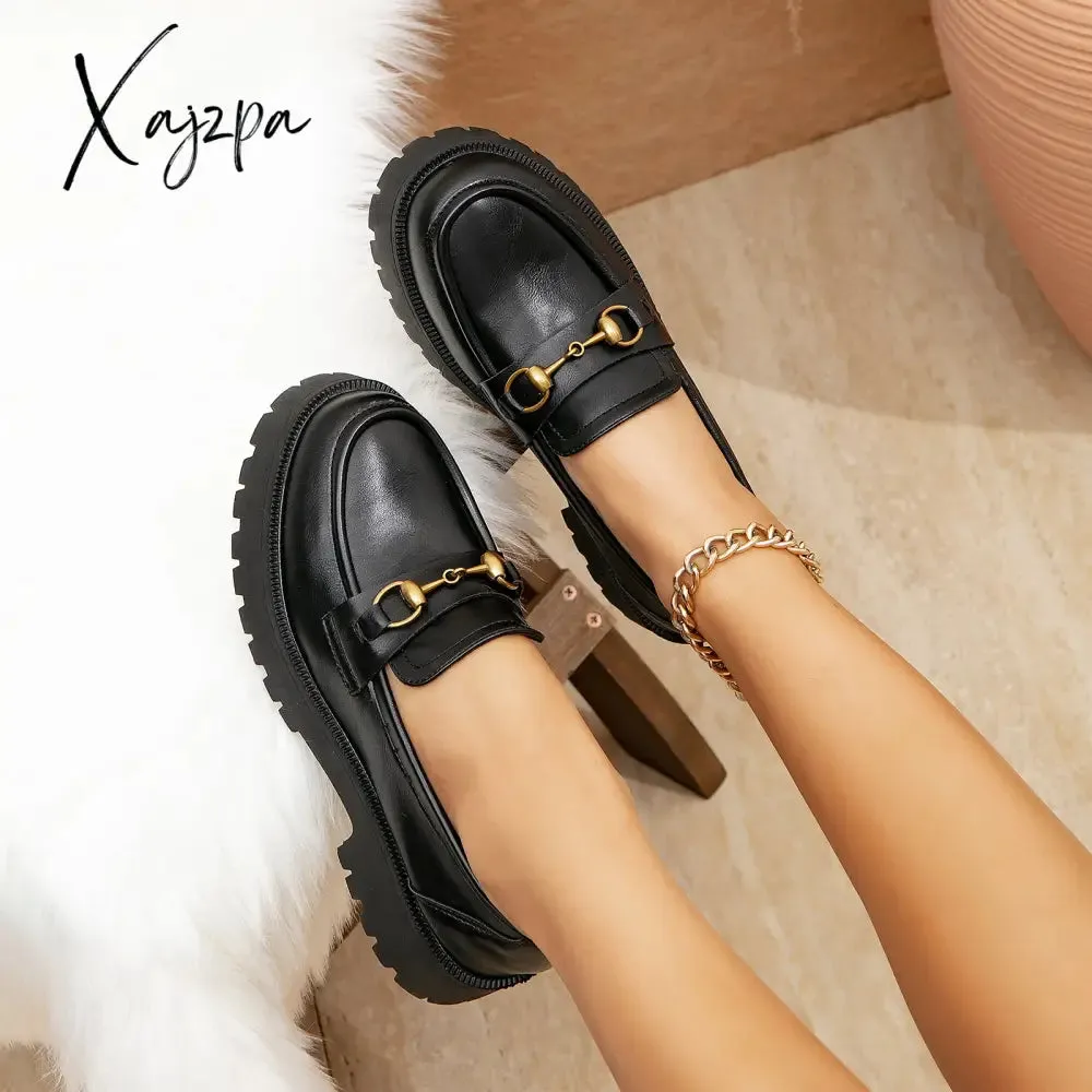 Xajzpa - Vintage Classic Commute Platform &amp; Wedge Mary Janes